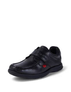 Kickers Kids' Leather Riptape School Shoes (3 Large - 6 Large) -School Uniform Store Kids Leather Riptape School Shoes 3 Large 6 Large 1 5