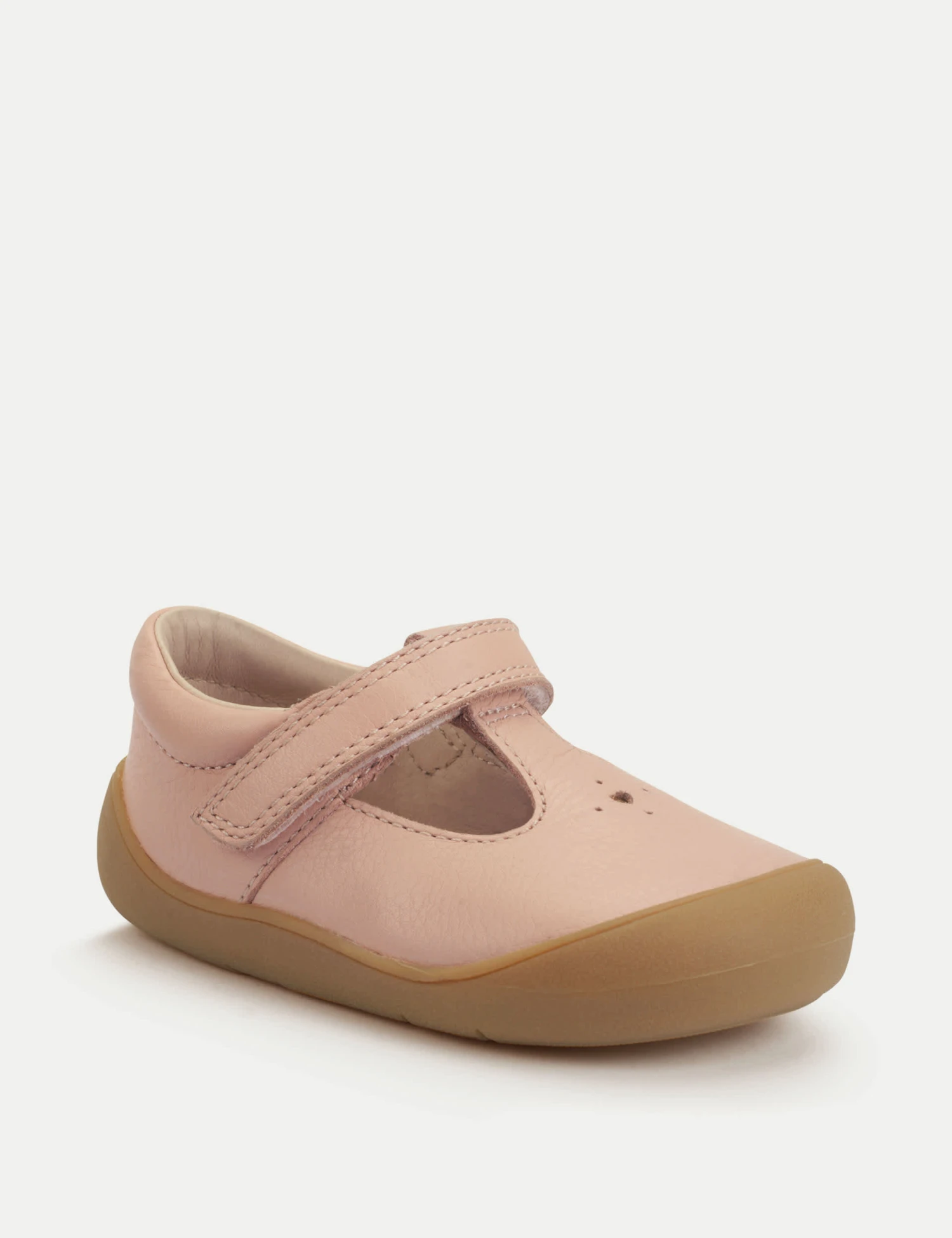 Kids' Leather Riptape T Bar Shoes (3 Small - 7 Small) 5 Kids' Leather Riptape T Bar Shoes (3 Small - 7 Small) - Image 3