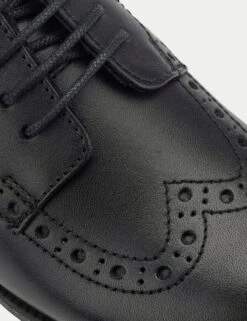 Kids' Leather Schoolwear Brogues (12.5 Small - 9 Large) -School Uniform Store Kids Leather Schoolwear Brogues 12 5 Small 9 Large 1 3