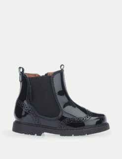 Kids' Patent Chelsea Boots (6 Small - 4 Large)