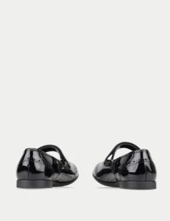 Kids' Patent Leather Riptape School Shoes (1 Large - 8 Large) -School Uniform Store Kids Patent Leather Riptape School Shoes 1 Large 8 Large 1 4