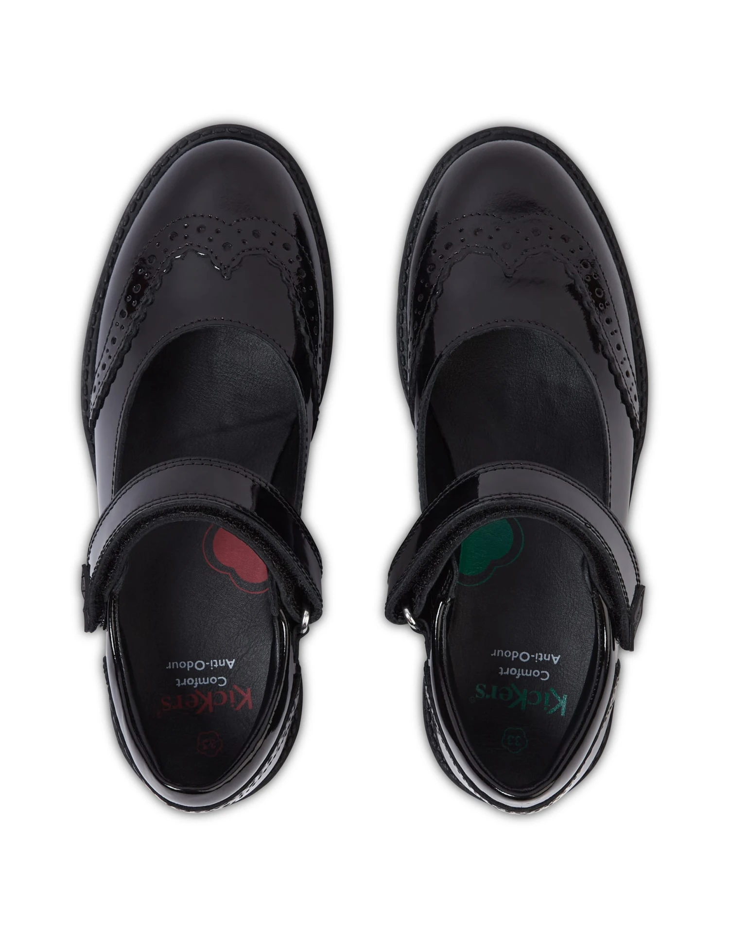 Kickers Kids' Patent Riptape School Brogues (12½ Small - 2½ Large) 7 Kickers Kids' Patent Riptape School Brogues (12½ Small - 2½ Large) - Image 5