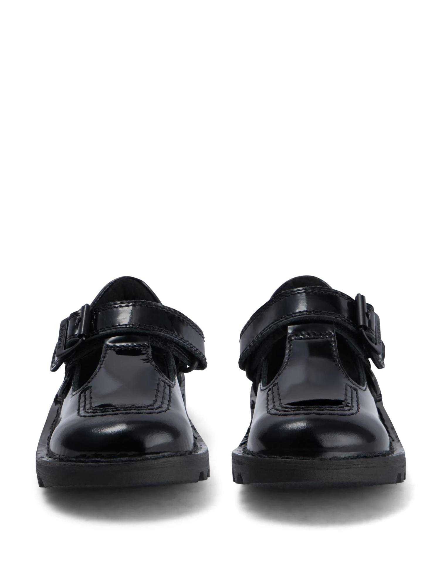 Kickers Kids' Patent Riptape T-Bar School Shoes (7 Small - 12 Small) 6 Kickers Kids' Patent Riptape T-Bar School Shoes (7 Small - 12 Small) - Image 4