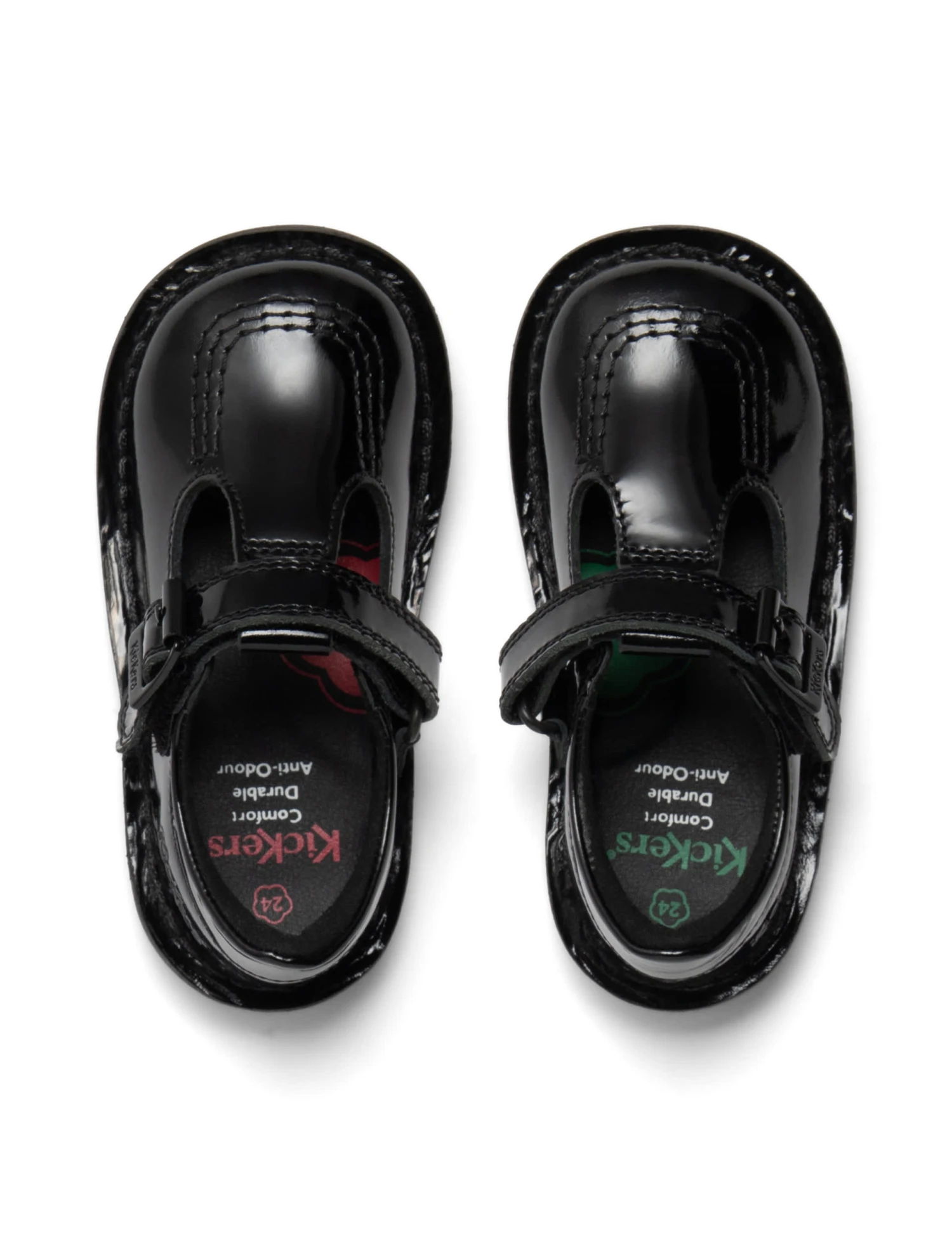 Kickers Kids' Patent Riptape T-Bar School Shoes (7 Small - 12 Small) 7 Kickers Kids' Patent Riptape T-Bar School Shoes (7 Small - 12 Small) - Image 5