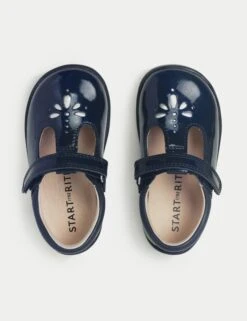 Kids' Patent Riptape T-Bar Shoes (4 Small - 8 Small) -School Uniform Store Kids Patent Riptape T Bar Shoes 4 Small 8 Small 1 2