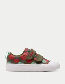 Clarks Kids' Printed Riptape Trainers (4 Small - 6½ Large)