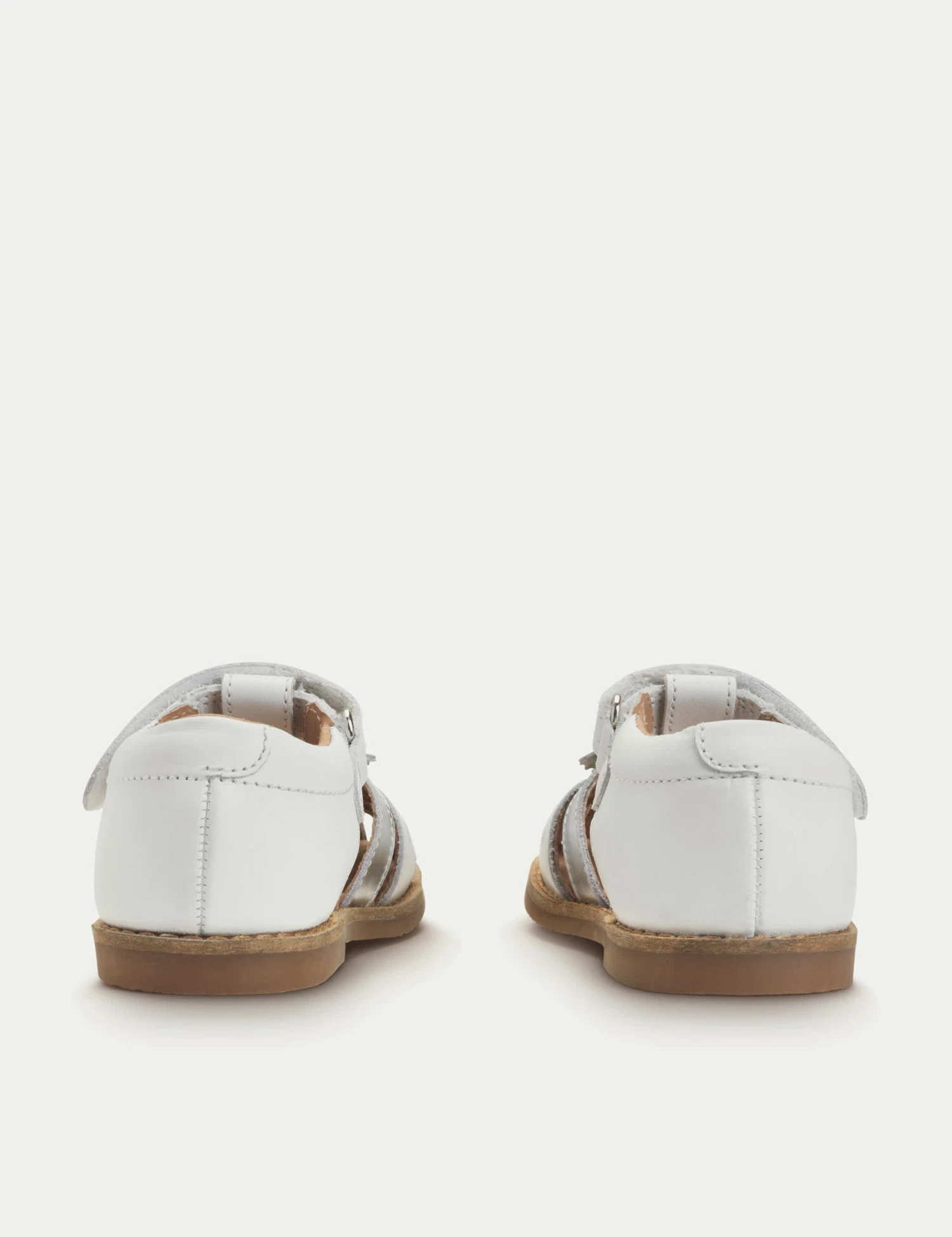 Kids' Schoolwear Leather Riptape Sandals (3 Small - 8 Small) 6 Kids' Schoolwear Leather Riptape Sandals (3 Small - 8 Small) - Image 4