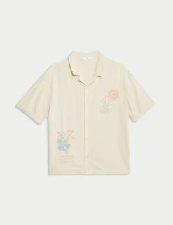 Linen Rich Embroidered Shirt (6-16 Yrs) 12 Linen Rich Embroidered Shirt (6-16 Yrs) -School Uniform Store Linen Rich Embroidered Shirt 6 16 Yrs 1 1
