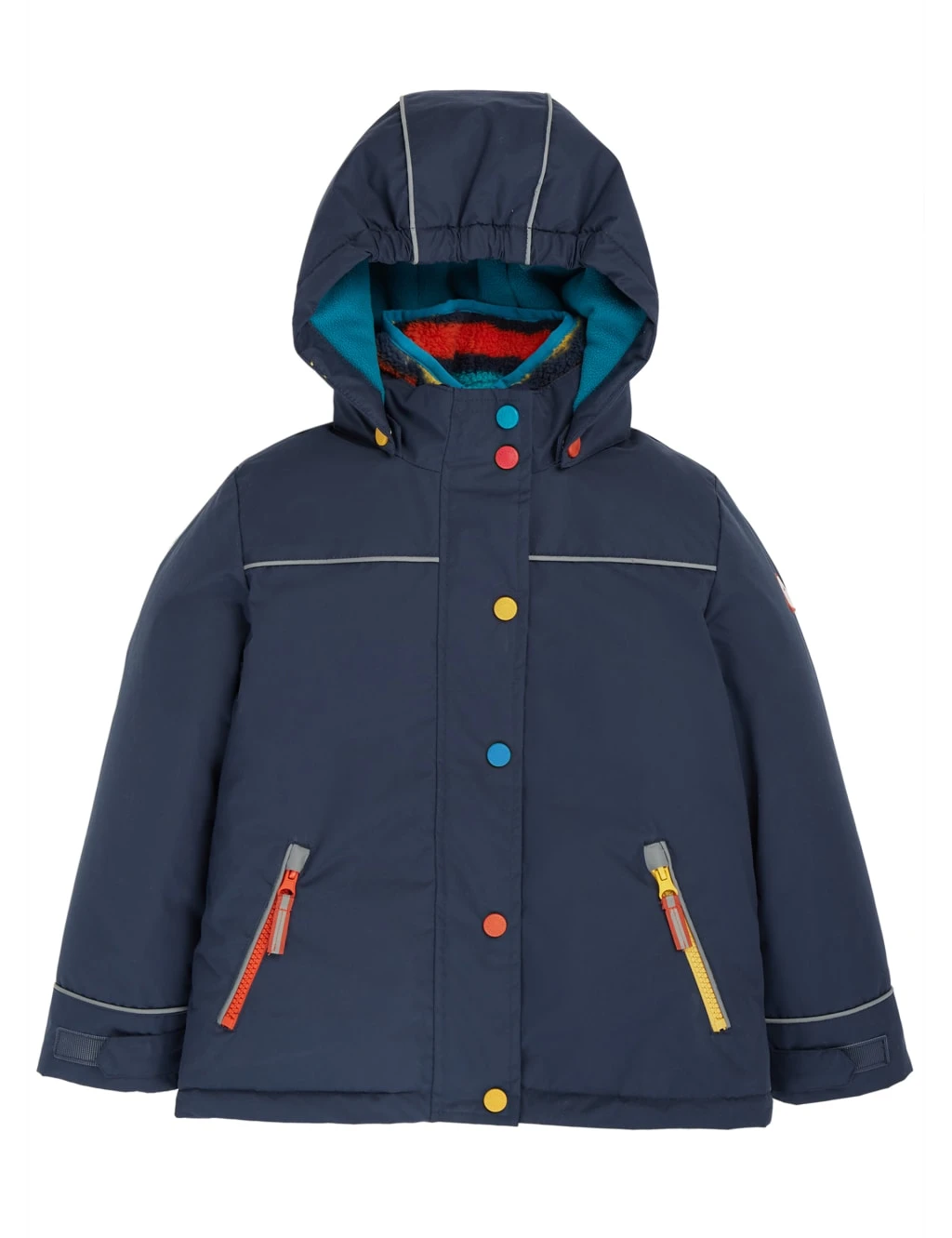 Frugi 3-in-1 Hooded Fleece Lined Raincoat (1 - 10 Yrs) 3 Frugi 3-in-1 Hooded Fleece Lined Raincoat (1 - 10 Yrs)