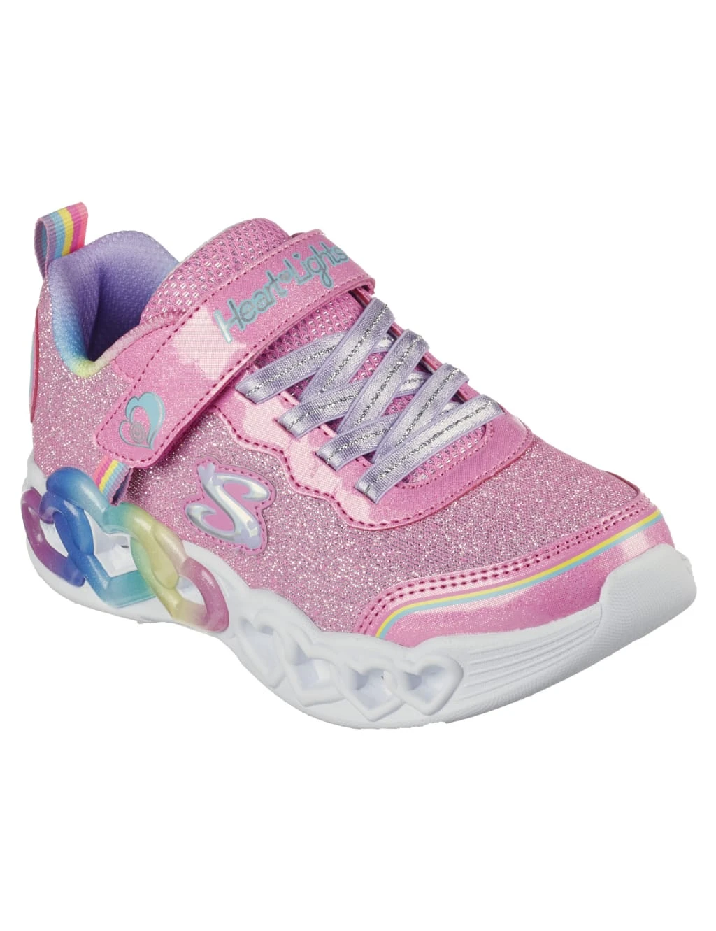 Skechers Infinite Heart Lights Love Prism Trainers (9.5 Small - 3 Large) 5 Skechers Infinite Heart Lights Love Prism Trainers (9.5 Small - 3 Large) - Image 3