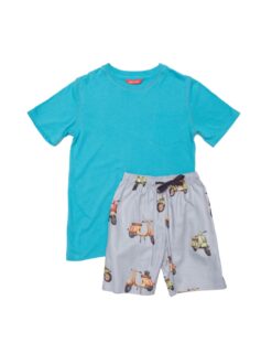 Cyberjammies Cotton Rich Scooter Print Short Pyjama Set (2-13 Yrs)