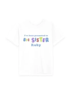 Personalised Big Sister T-Shirt (3-12 Yrs)