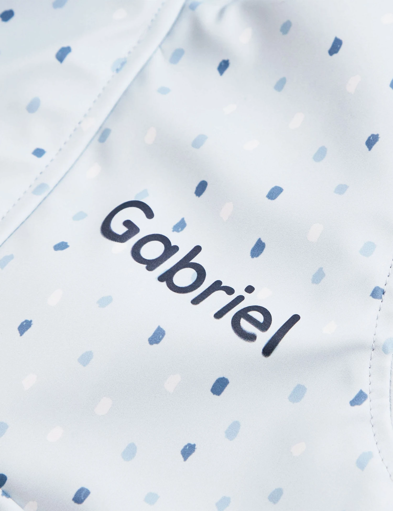 Personalised Blue Spot Print Raincoat 5 Personalised Blue Spot Print Raincoat - Image 3