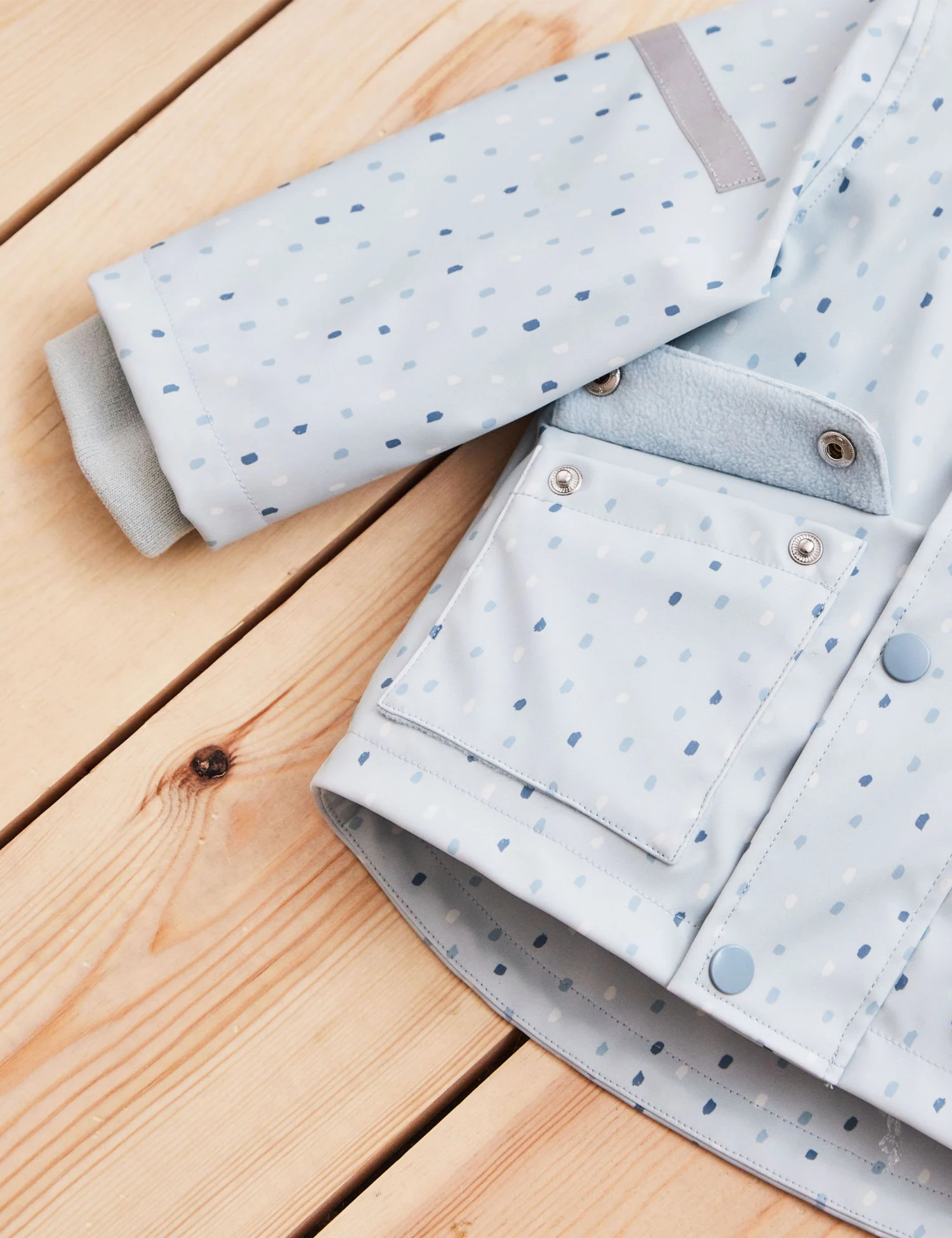 Personalised Blue Spot Print Raincoat 7 Personalised Blue Spot Print Raincoat - Image 5