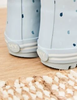 Personalised Blue Spot Wellies (4 Small-10 Small) -School Uniform Store Personalised Blue Spot Wellies 4 Small 10 Small 1 3