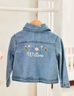 Personalised Bumblebee Denim Jacket (6 Mths-5 Yrs)