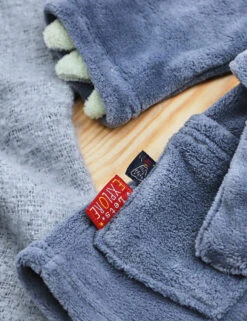 Personalised Dinosaur Fleece Dressing Gown (0 Mths-7 Yrs) -School Uniform Store Personalised Dinosaur Fleece Dressing Gown 0 Mths 7 Yrs 1 3