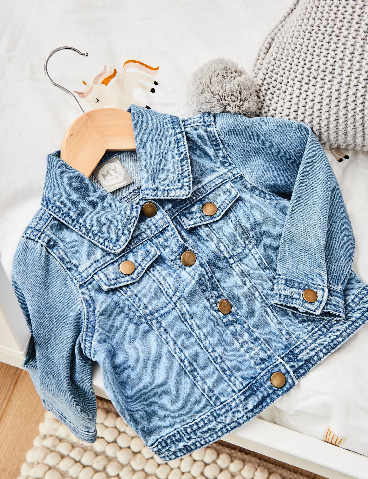 Personalised Farmyard Denim Jacket (6 Mths - 5 Yrs) 4 Personalised Farmyard Denim Jacket (6 Mths - 5 Yrs) - Image 2