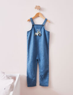 School Uniform Store -School Uniform Store Personalised Farmyard Design Denim Dungarees 6 Mths 5 Yrs 1 1