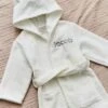 Personalised Ivory Towelling Robe