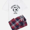 Personalised Kid's Football Pyjamas 2 Personalised Kid's Football Pyjamas -School Uniform Store Personalised Kid s Football Pyjamas