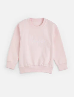 Personalised Kids Pink Sweatshirt