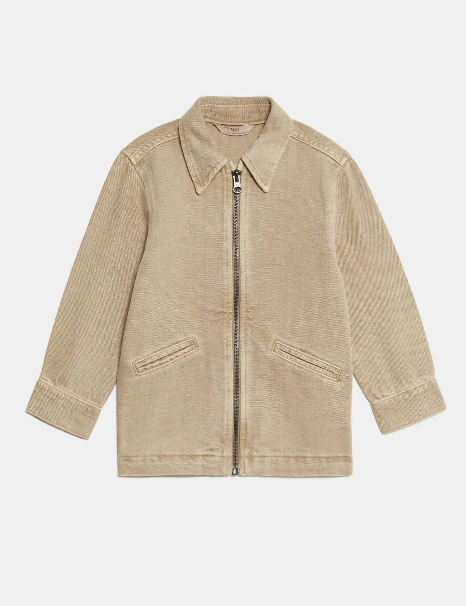 Pure Cotton Collared Jacket (2-16 Yrs) 4 Pure Cotton Collared Jacket (2-16 Yrs) - Image 2