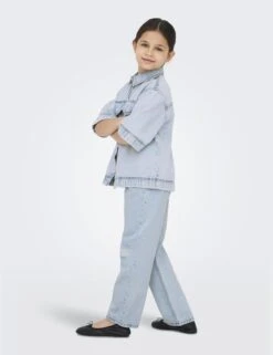 Pure Cotton Denim Denim Oversized Shirt (8-14 Yrs) 20 Pure Cotton Denim Denim Oversized Shirt (8-14 Yrs) -School Uniform Store Pure Cotton Denim Denim Oversized Shirt 8 14 Yrs 1 4