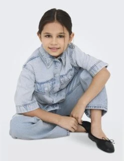 Pure Cotton Denim Denim Oversized Shirt (8-14 Yrs) 21 Pure Cotton Denim Denim Oversized Shirt (8-14 Yrs) -School Uniform Store Pure Cotton Denim Denim Oversized Shirt 8 14 Yrs 1 5