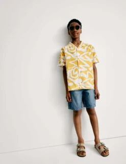 Pure Cotton Denim Elasticated Waist Shorts (6-16 Yrs)