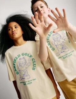 Pure Cotton Garfield™ Golf T-Shirt (6-16 Yrs) 24 Pure Cotton Garfield™ Golf T-Shirt (6-16 Yrs) -School Uniform Store Pure Cotton Garfield Golf T Shirt 6 16 Yrs 1 5