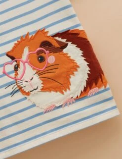 Joules Pure Cotton Guinea Pig T-Shirt (1-9 Yrs) -School Uniform Store Pure Cotton Guinea Pig T Shirt 1 9 Yrs 1 2