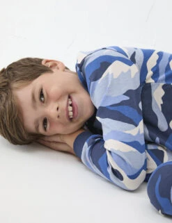 Pure Cotton Mountain Print Pyjama Set (3-13 Yrs) -School Uniform Store Pure Cotton Mountain Print Pyjama Set 3 13 Yrs 1 4