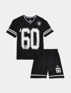 Pure Cotton NFL Raiders Pyjamas (6-16 Yrs)