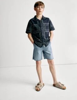 Pure Cotton Patterned Shirt (2-8 Yrs)