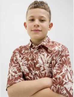 Jack & Jones Junior Pure Cotton Patterned Shirt (8-16 Yrs) -School Uniform Store Pure Cotton Patterned Shirt 8 16 Yrs 1 3