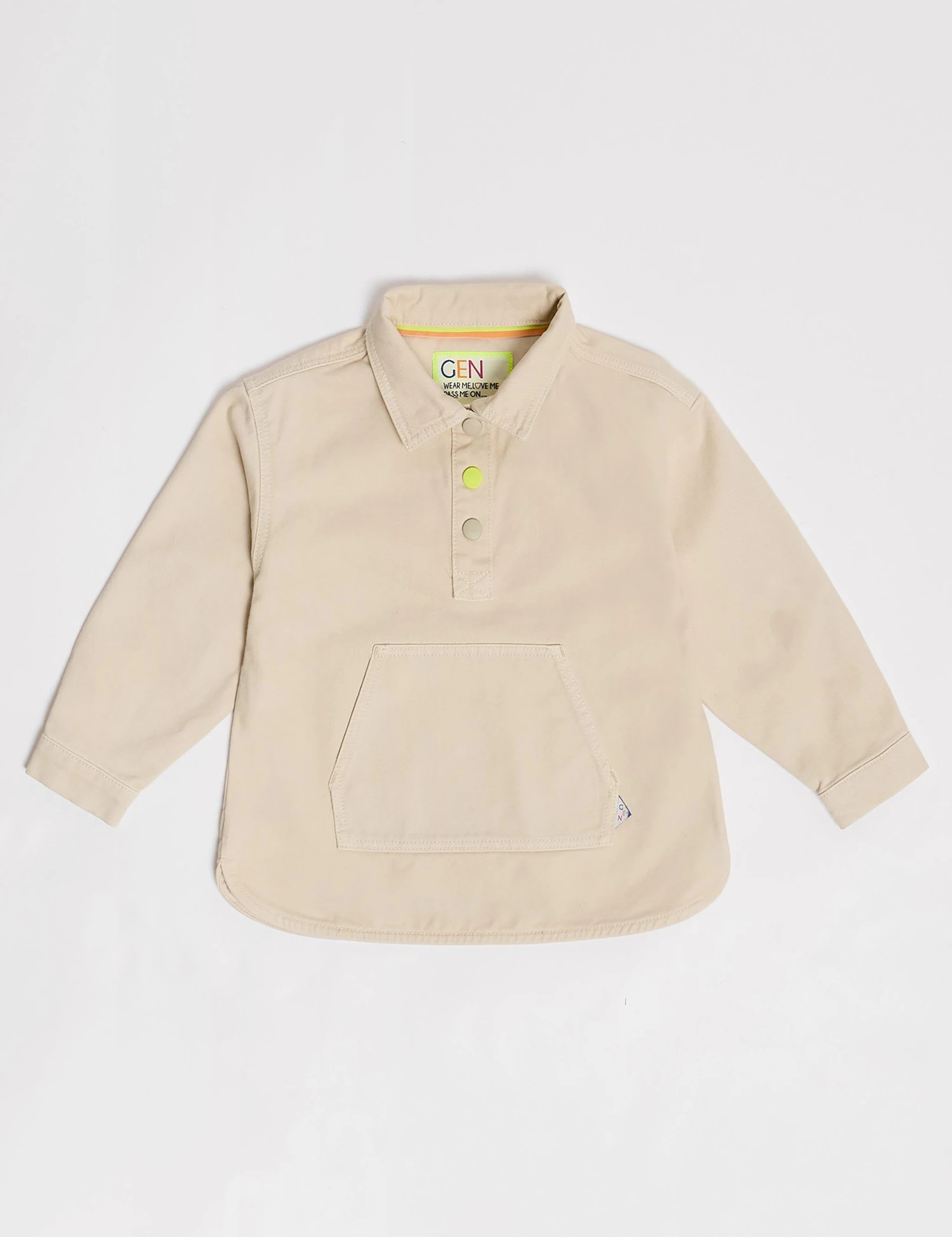 Pure Cotton Popover Shirt (2-8 Yrs) 3 Pure Cotton Popover Shirt (2-8 Yrs)