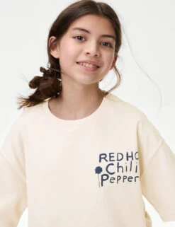 Pure Cotton Red Hot Chili Peppers T-Shirt (6-16 Yrs) 18 Pure Cotton Red Hot Chili Peppers T-Shirt (6-16 Yrs) -School Uniform Store Pure Cotton Red Hot Chili Peppers T Shirt 6 16 Yrs 1 3