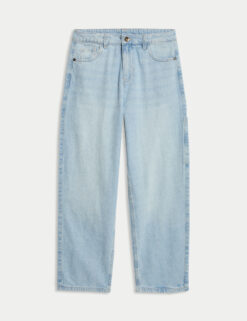 Pure Cotton Relaxed Jeans With Side Pocket (6-16 Yrs)