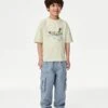 Pure Cotton Ripstop Cargo Trousers (2-8 Yrs) -School Uniform Store Pure Cotton Ripstop Cargo Trousers 2 8 Yrs