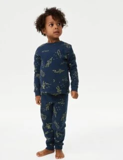 Pure Cotton Space Pyjamas (1-8 Yrs)