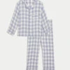 Pure Cotton Star Check Revere Pyjamas (1-8 Yrs) -School Uniform Store Pure Cotton Star Check Revere Pyjamas 1 8 Yrs