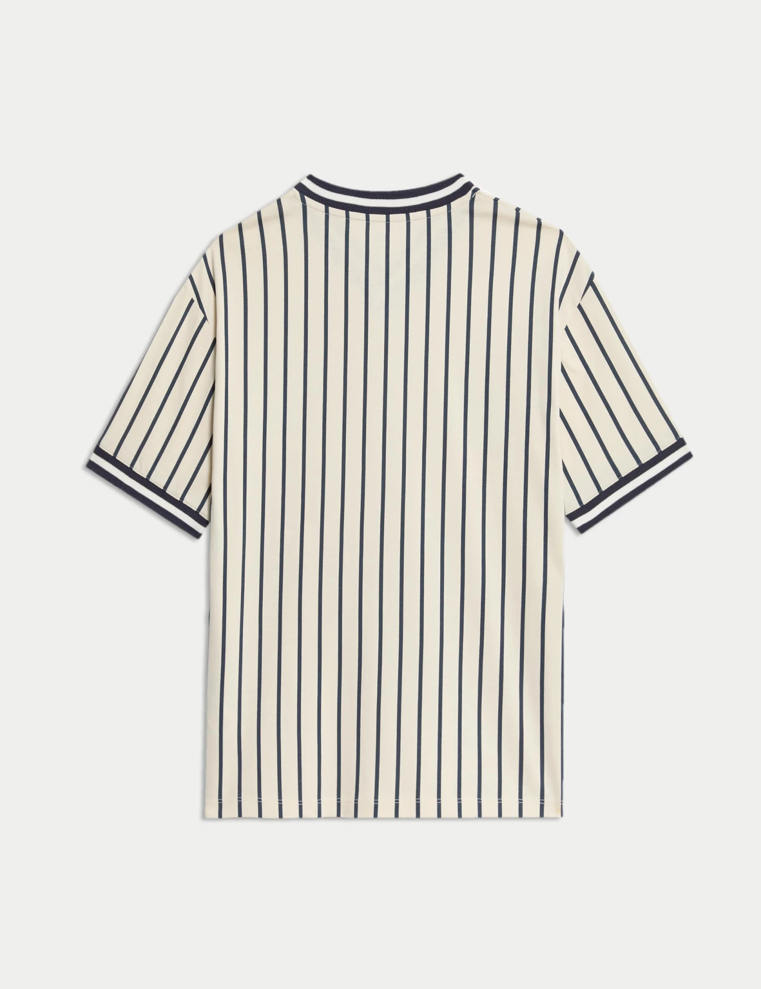 Pure Cotton Striped Baseball T-Shirt (6-16 Yrs) 9 Pure Cotton Striped Baseball T-Shirt (6-16 Yrs) - Image 7