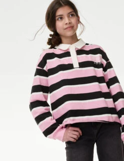 Pure Cotton Striped Rugby Top (6-16 Yrs) 15 Pure Cotton Striped Rugby Top (6-16 Yrs) -School Uniform Store Pure Cotton Striped Rugby Top 6 16 Yrs 1 2