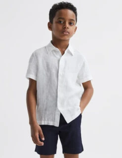 Reiss Pure Linen Shirt (3-14 Yrs) -School Uniform Store Pure Linen Shirt 3 14 Yrs 1 3