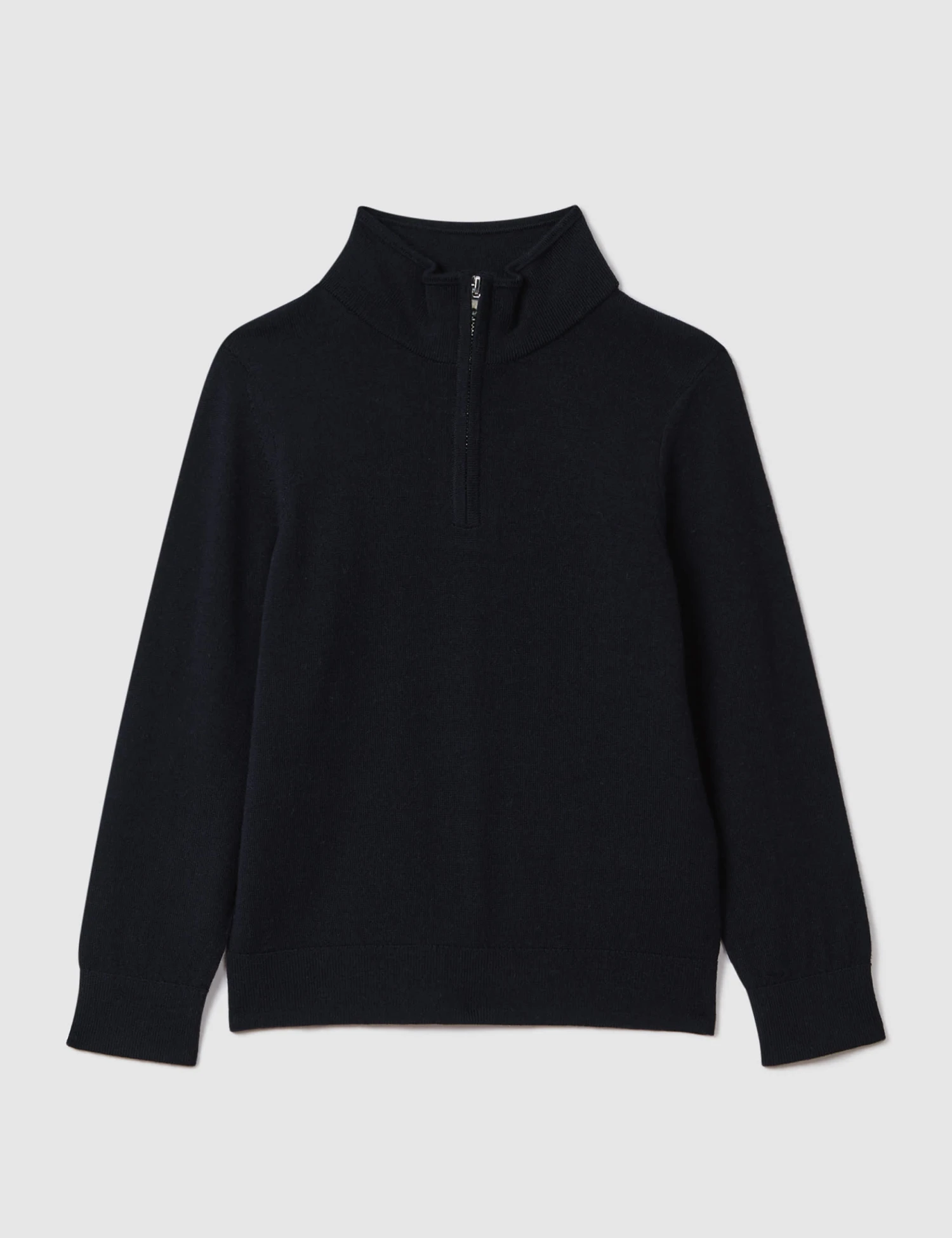 Reiss Pure Wool Knitted Half Zip Jumper (3-14 Yrs) 4 Reiss Pure Wool Knitted Half Zip Jumper (3-14 Yrs) - Image 2