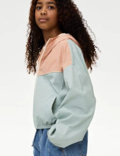 Reflective Zip Up Windrunner Jacket (6-16 Yrs) -School Uniform Store Reflective Zip Up Windrunner Jacket 6 16 Yrs 1 3