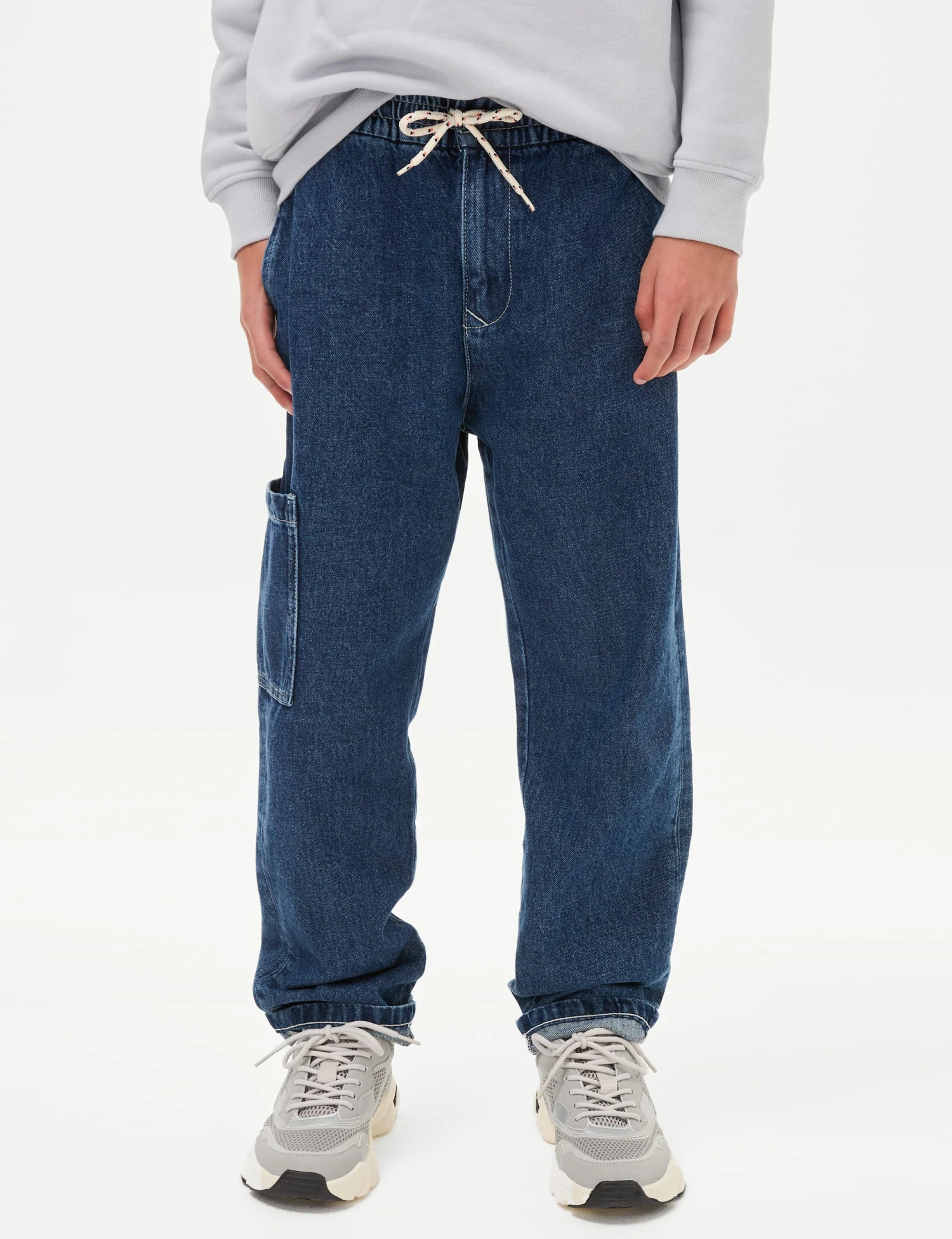 Relaxed Denim Cargo Jeans (6-16 Yrs) 6 Relaxed Denim Cargo Jeans (6-16 Yrs) - Image 4