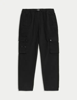 Relaxed Denim Cargo Trousers (6-16 Yrs)