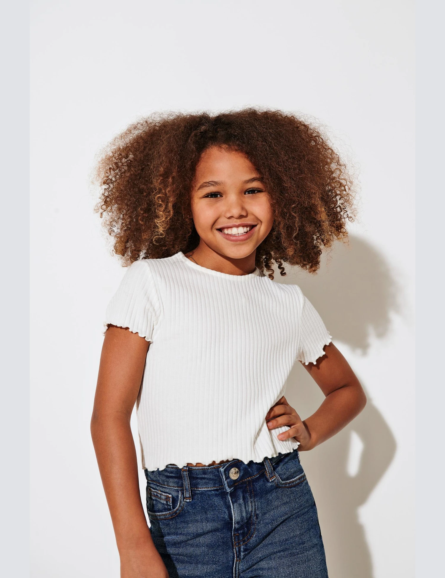 Ribbed T-Shirt (7-14 Yrs) 3 Ribbed T-Shirt (7-14 Yrs)